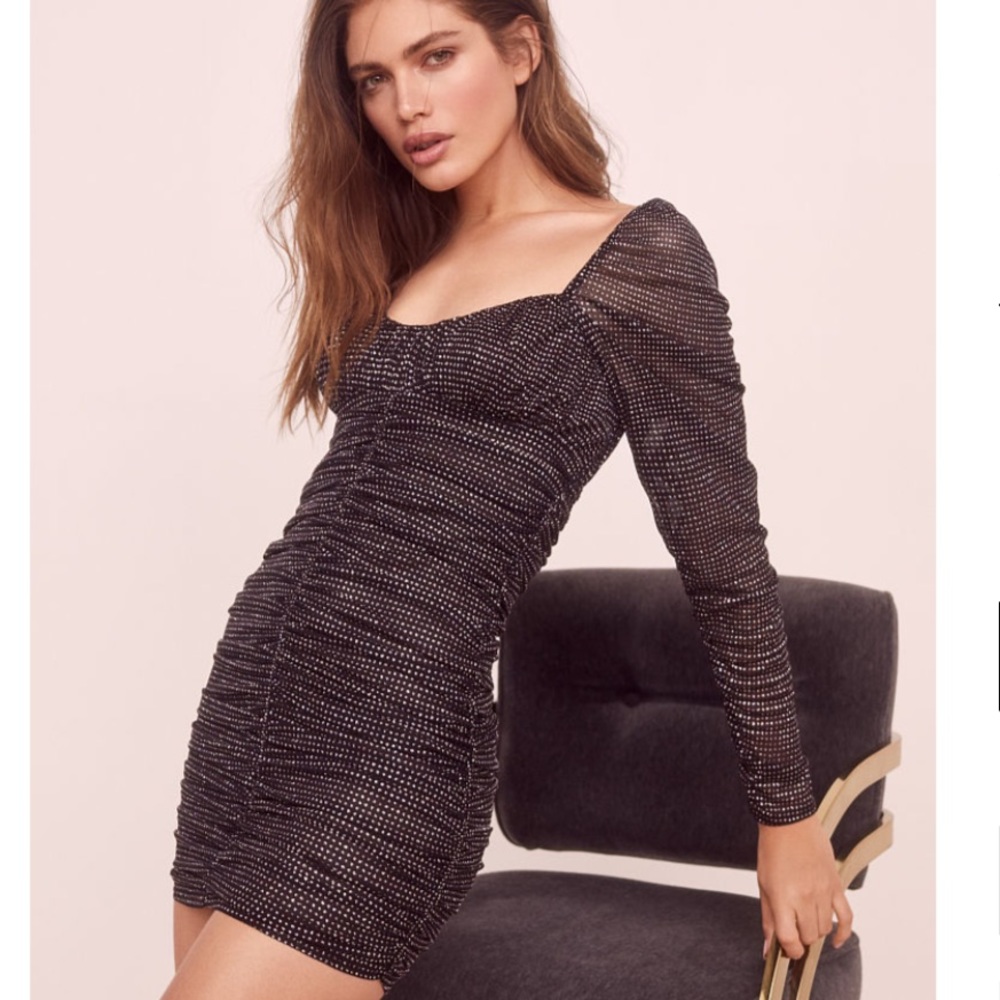 NWT For Love and Lemons All That Glitters Dress